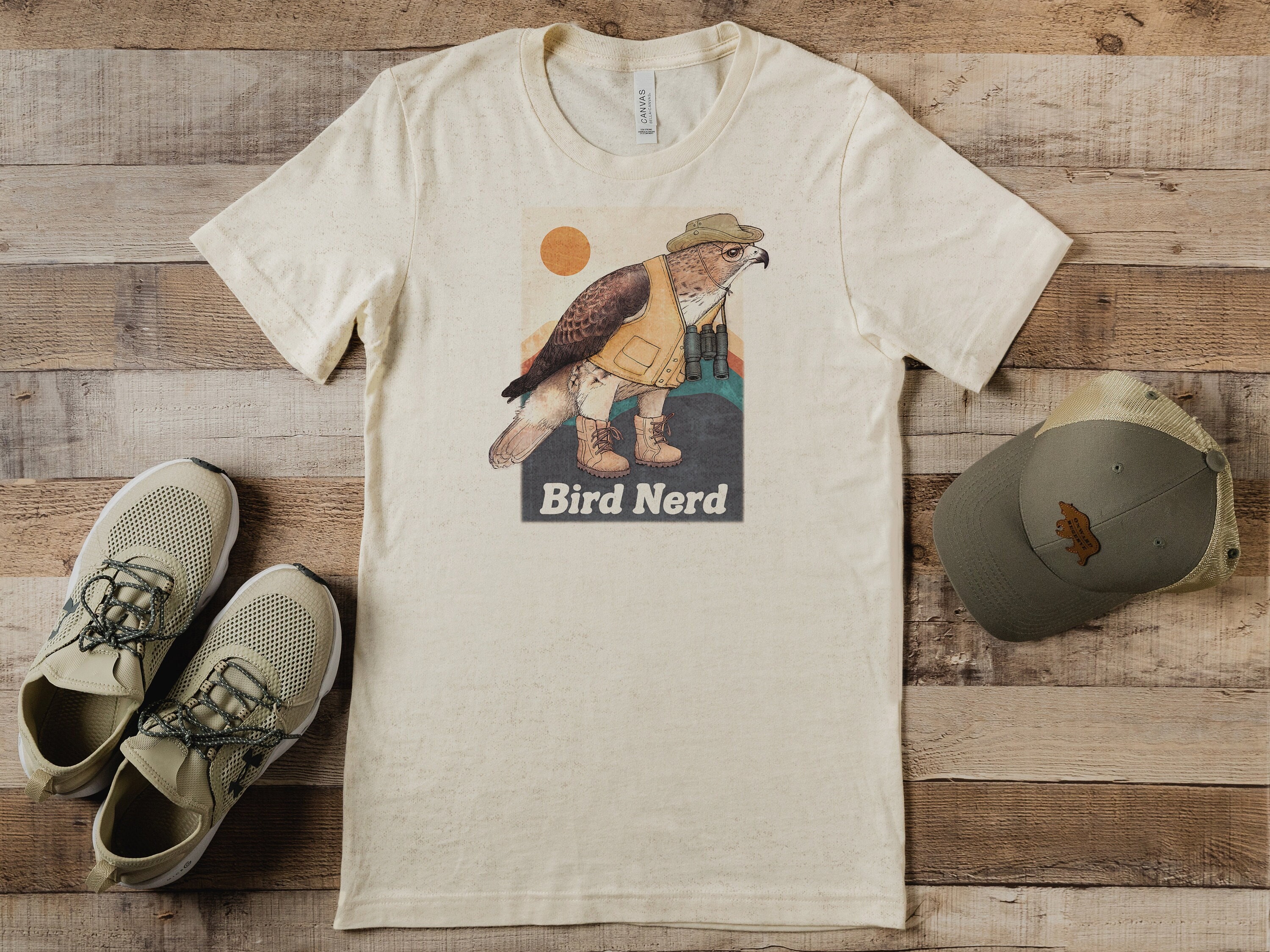 T-shirt "Je Suis Un Faucon" - Design Vintage Oiseau De Proie - Pour Amoureux De La Nature, Style Libre - Coupe Classique
