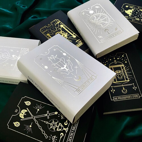 Hardcover HP Wizards Dust Covers Etsy