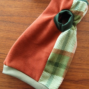 LARGE Sphynx Cat Clothing, Fleece Sweater - PurrWear - your source for Devon Rex, Peterbalds and all Cats