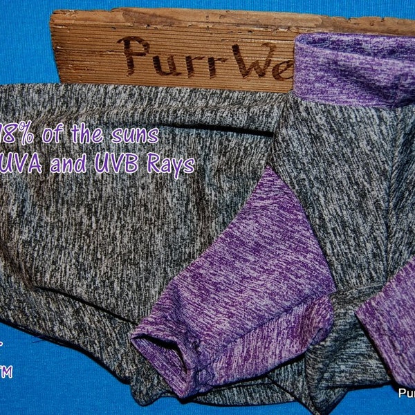 PurrWear UV Sun Protection, Long Sleeve Suit for Sphynx, and all cats needing protection from the suns harmfull rays.