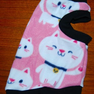 40% off SALE AVERAGE/MEDIUM SlipOn/SlipOff PurrWear Fleece Sweater  for Sphynx, Devon Rex, Peterbalds and all cats.