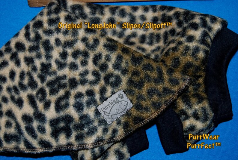 Devon Rex 15 Same Day Shipping Sphynx clothing LongJohn SlipOnSlipOff\u2122 Fleece Sweater for Sphynx Peterbalds and all cats.