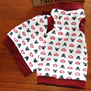 SMALL Ready to Ship* Sphynx Shirt in a Cotton Jersey - Perfect T-Shirt for Adult Sphynx and all cats.