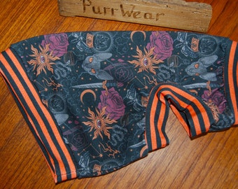 PurrWear Spooktacular Halloween Jersey Shirt * Original Slip/On SlipOff™ for Sphynx, Cornish Rex, Peterbalds and all cats.