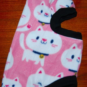 40% off SALE LARGE* RTS * SlipOn/SlipOff PurrWear Fleece Sweater  for Sphynx, Devon Rex, Peterbalds and all cats.
