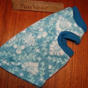 50% off SALE LARGE* RTS * SlipOn/SlipOff PurrWear Fleece Sweater  for Sphynx, Devon Rex, Peterbalds and all cats.