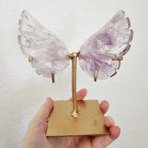 Alas de ángel de amatista - Orientadas hacia arriba - Espirituales, majestuosas, únicas