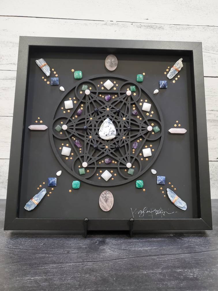 Metatron's Cube Sacred Geometry Crystal Grid - "personal Power" - Etsy