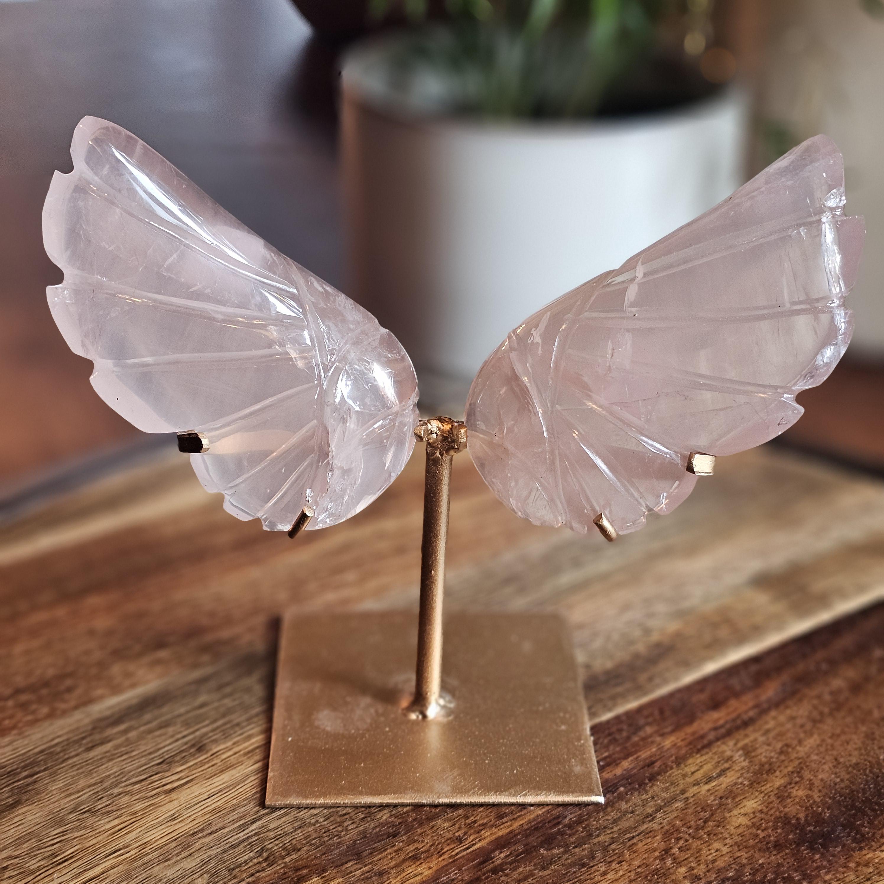 ローズクォーツの天使の羽 - 唯一無二の傑作 - Etsy 日本
