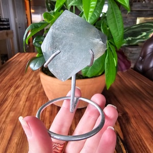 Blue Tara Quartz / Blue Amphibole Quartz Freeform with Display Stand