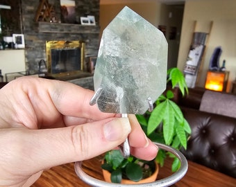 Blue Tara Quartz Freeform with Display Stand