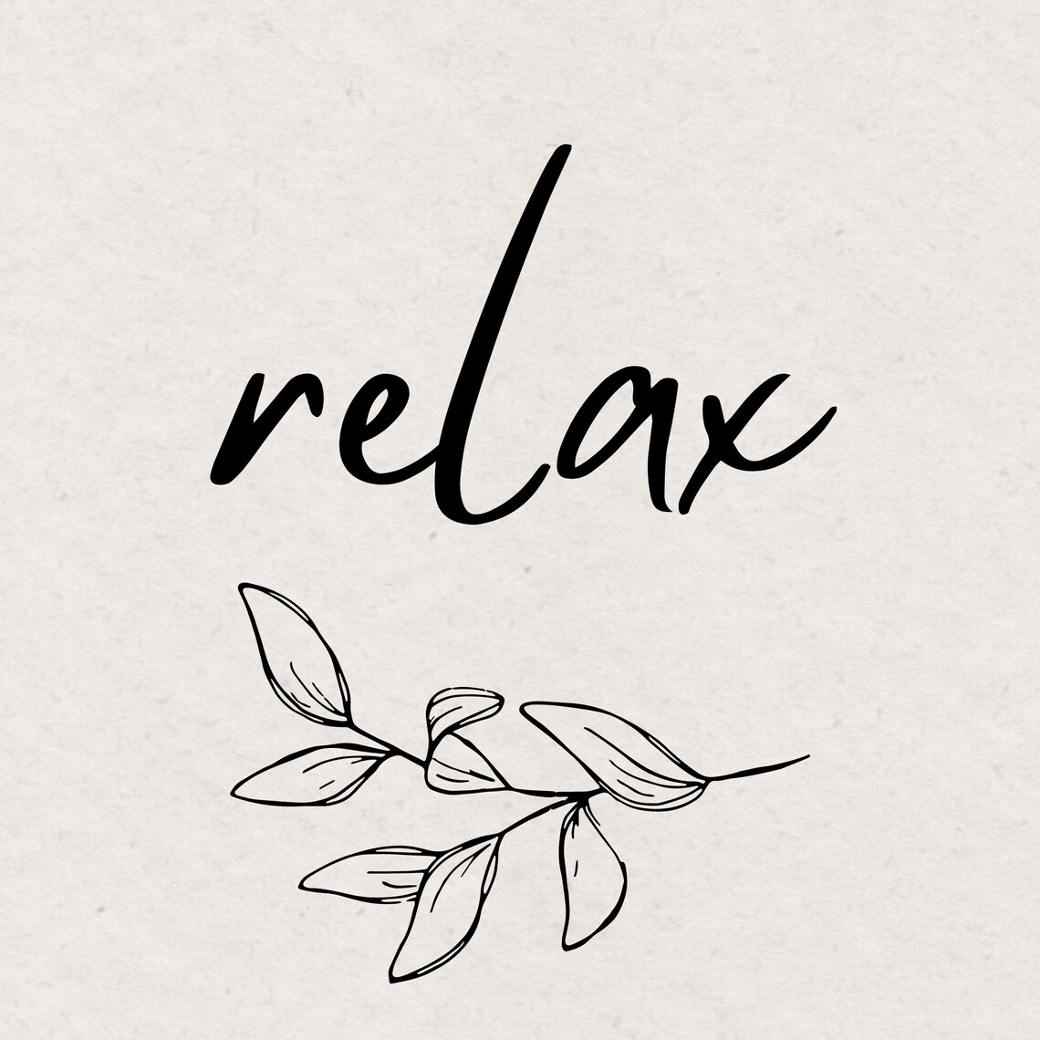 Unwind Relax Soak Breathe Printable Wall Art Etsy