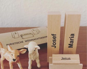 Minimalistisk julkrubba