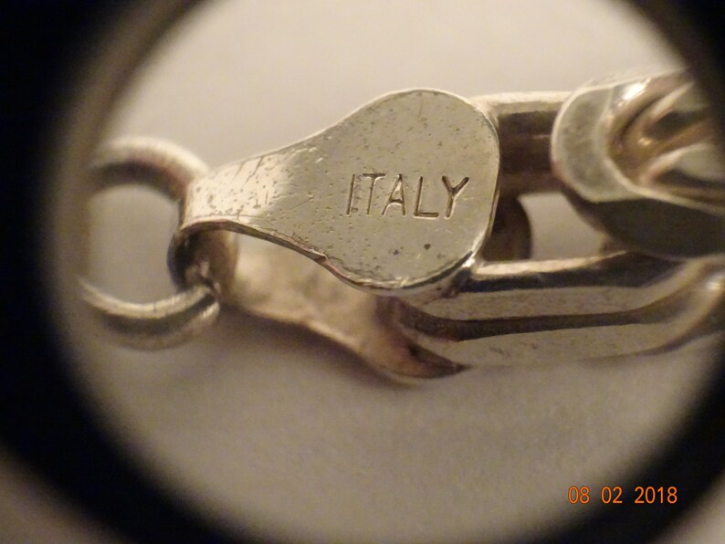 Unisex Sterling Silver Square Byzantine Necklace-20 12 Long