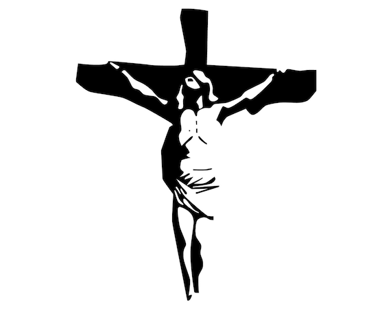 Jesus Cross Decal Jesus Crucifix Bumper Sticker Christian | Etsy