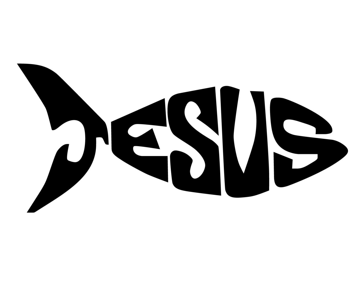 Download Jesus Fish Decal Jesus Fish Sticker Christian Fish Symbol ...