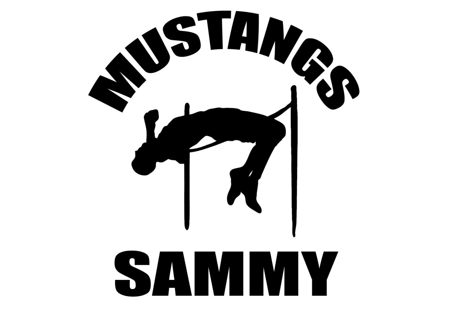Personalized Track and Field High Jump Decal Custom Boy High Etsy