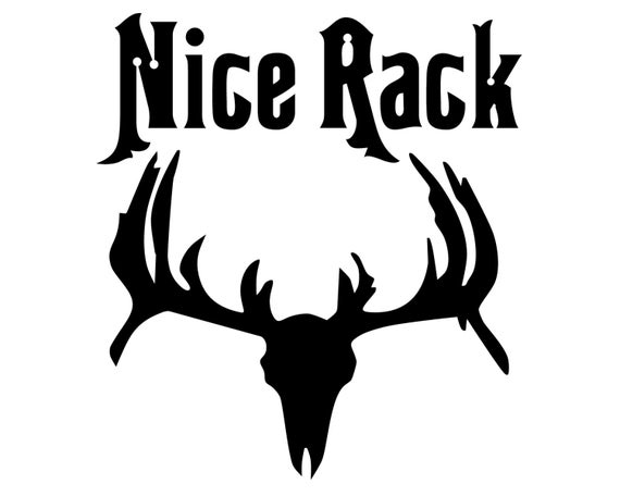 Deer Hunter Vinyl Sticker Deer Hunting Decal Nice Rack Etsy