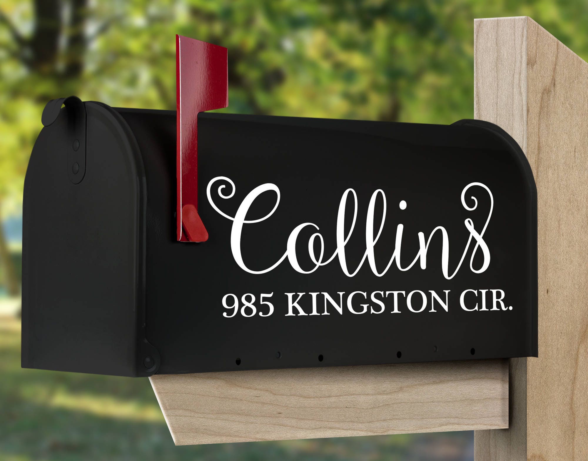 Custom Mailbox Decal. Personalized Mailbox Address Decal. Etsy