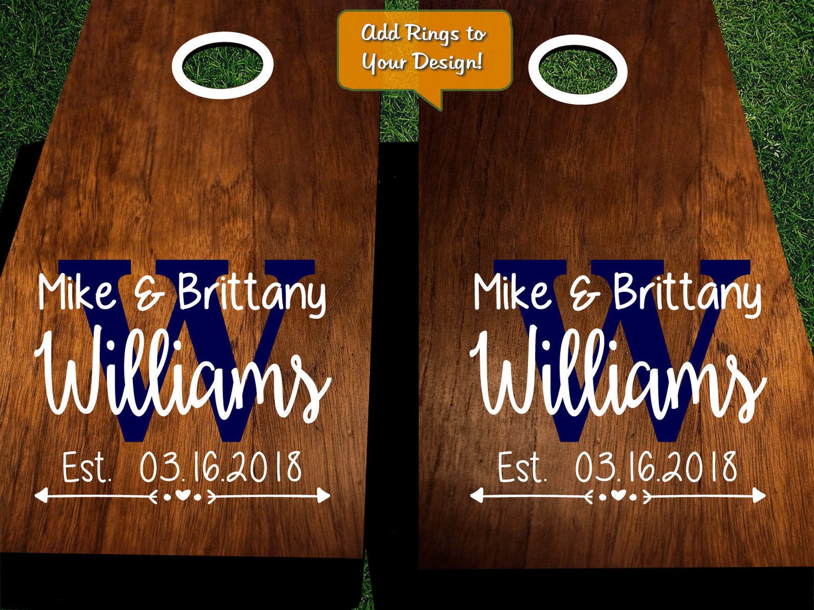 Cornhole Name Decals. Custimized DIY Corn Hole Decals With Etsy