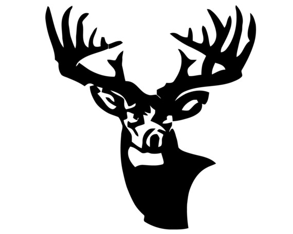 Deer Hunting Vinyl Decal Deer Hunter Sticker Deer Head - Etsy