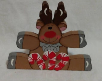 Christmas Reindeer Shelf Mantel Window Decoration