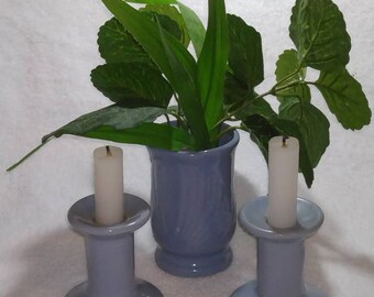Beacon Hill Set Candle Stick Holders With Flower Vase