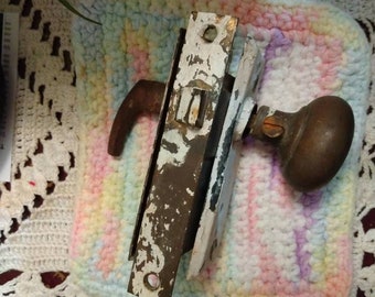 Antique Door Mortise Lock Set Working Hardware