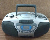 1990s Portable RCA Boombox CD Cassette Radio