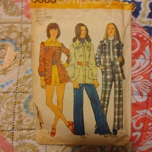 Vintage Simplicity 5005 Sewing Pattern Smock Jacket Pants Shorts