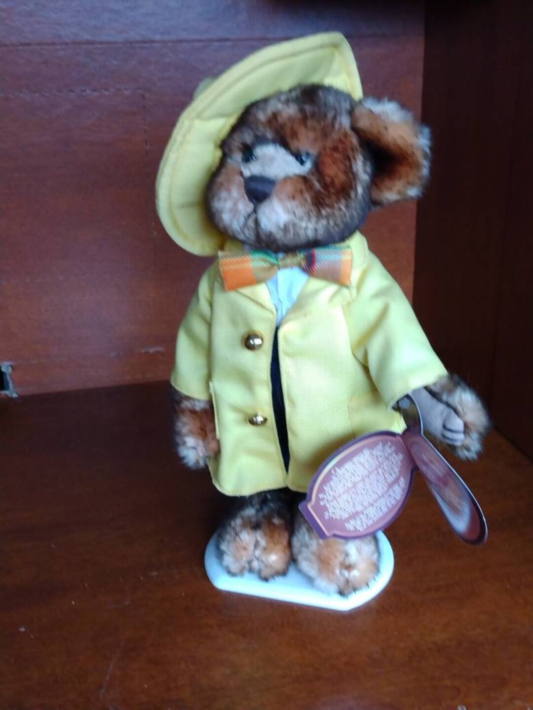 Mookie Brass Button Bear With Stand Vintage Pickford Bears Etsy