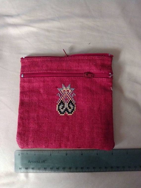 Hemp Pouch Changkhian Bag Hmong Embroidered Symbol