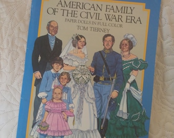 Vintage Paper Dolls "American Family Civil War Era"