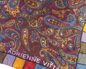 Adrienne Vittadini Silk Scarf - Paisley