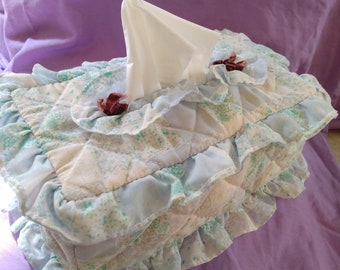 Vintage Handmade Tissue Box Cover Mid Century