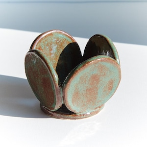 Handmade Ceramic Tealight Candle Holder – Minimal Modern Design