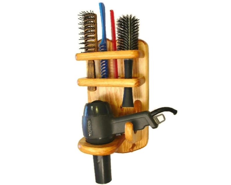 Hair Dryer Caddy Brush Comb Holder Etsy
