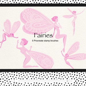 5 Fairies Stamp Brush Set - Voortplanting - commercieel of persoonlijk gebruik