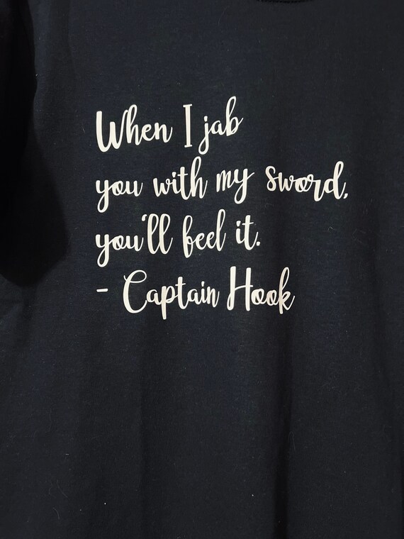 Captain Hook Killian Jones Once Upon A Time Quote Inspo Tee T-shirt Short  Sleeve Shirt Cotton Once Upon A Time -  Canada