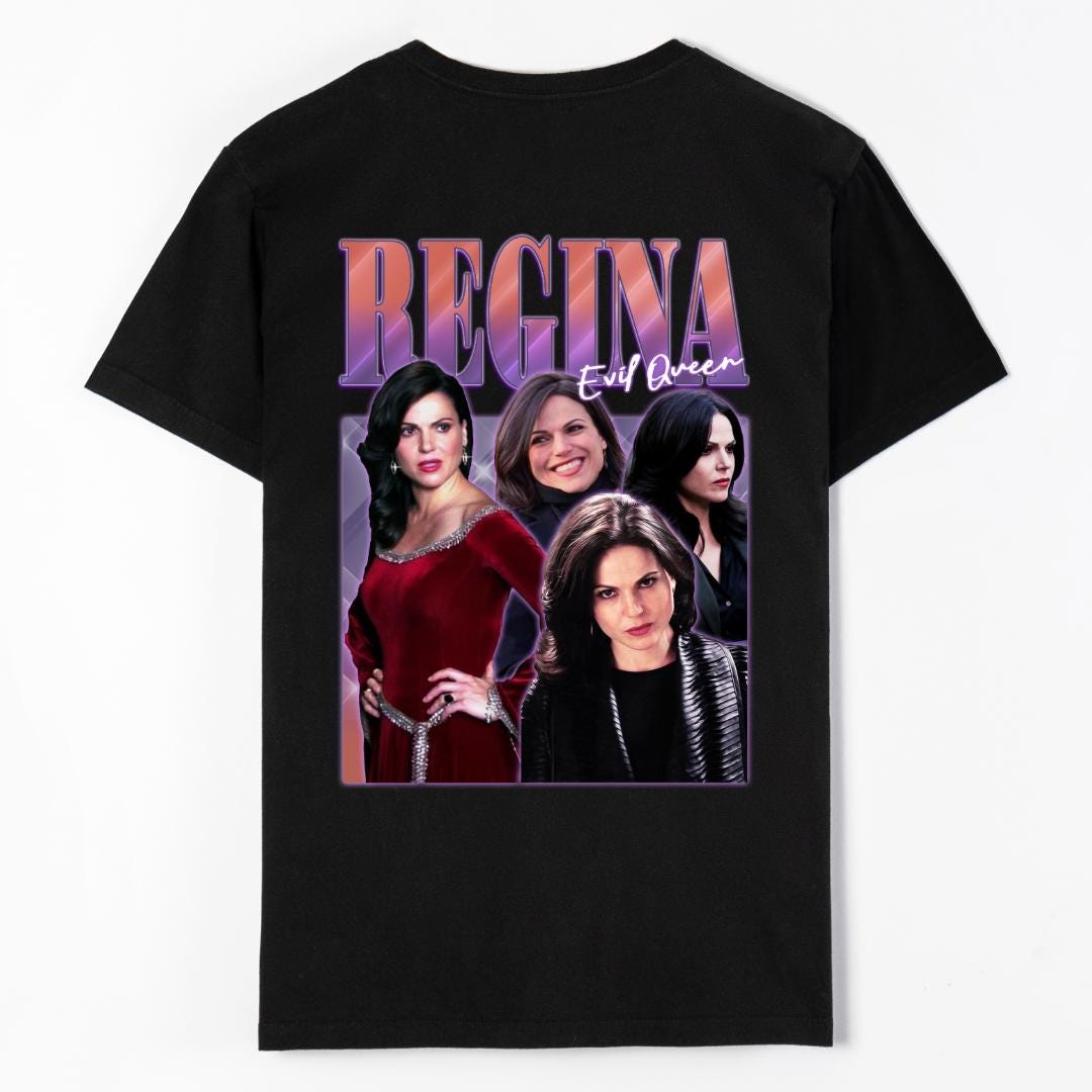 Regina Mills 'evil Queen' Cotton T-shirt - Once Upon A Time Fan Apparel -  Etsy, image size:1080x1080