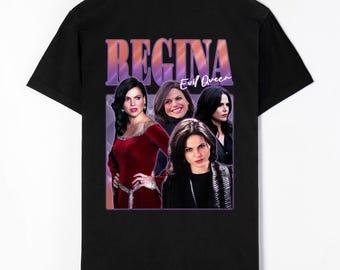 Regina Mills 'evil Queen' Cotton T-shirt - Once Upon A Time Fan
