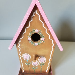 Decorative Birdhouse Hand Painted