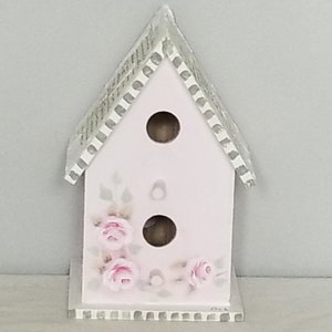 Decorative Birdhouse Hand Painted - A
