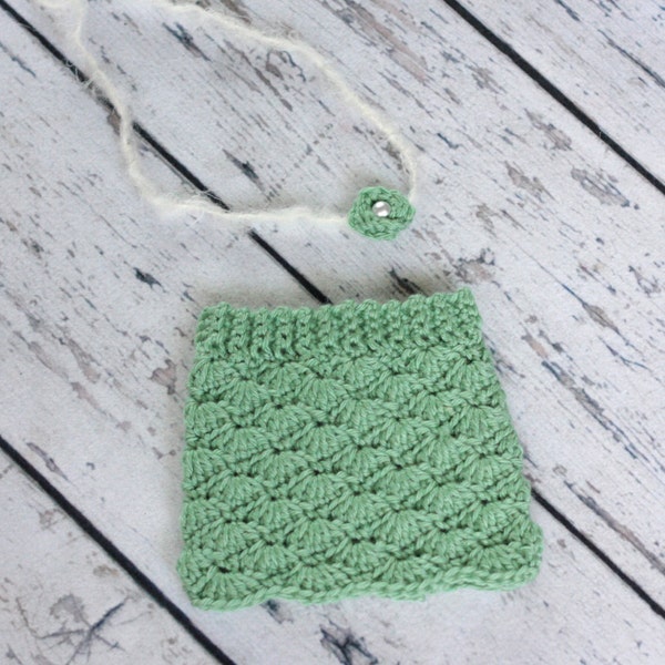 PDF Crochet nouveau-né Shell Stitch Mini jupe et modèle de bandeau