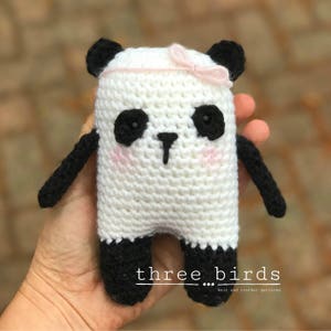 Penelope Panda, Crochet Pattern Newborn, Panda Bear Lovey, Newborn, Panda Doll, Amigurumi