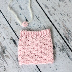PDF Crochet Newborn Shell Stitch Mini Skirt and Headband Pattern
