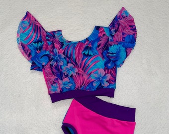 The "Gretchen" Boutique Dancewear / Pageant / Dance Outfit / Practicewear / Dance Costume / Swimwear / Swimming Suit / Beach Wear