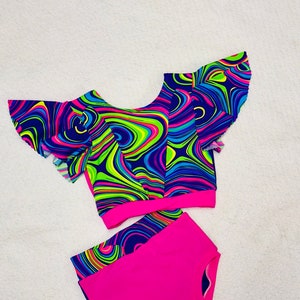 The "Eve" Boutique Dancewear Tie Dye / Pageant / Dance Outfit / Practicewear / Dance Costume / tye