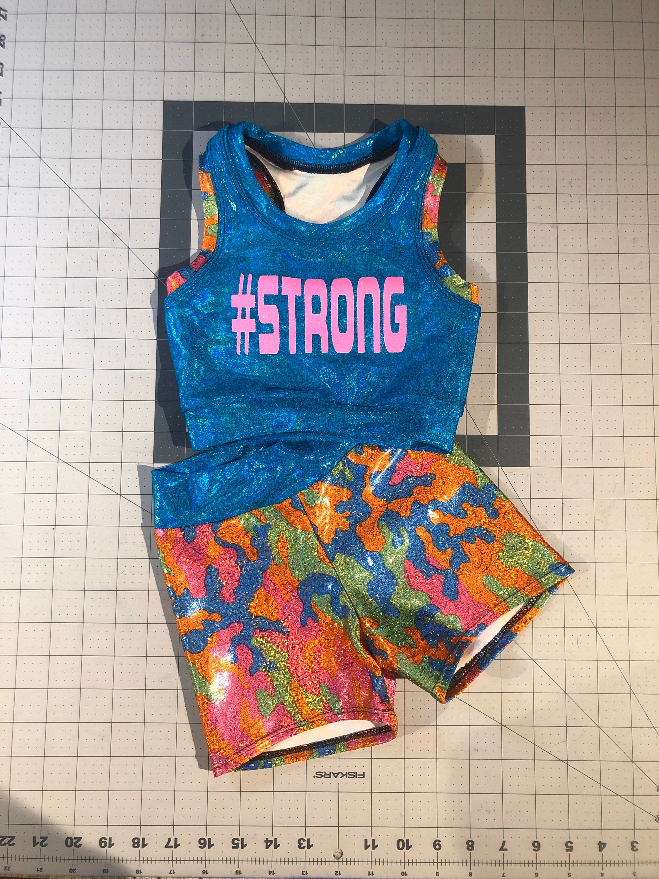 Neon Camo Sports Bra 