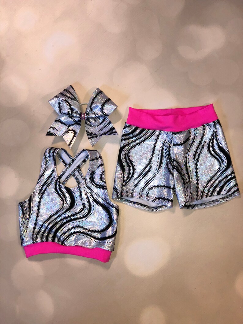matching sports bra and shorts